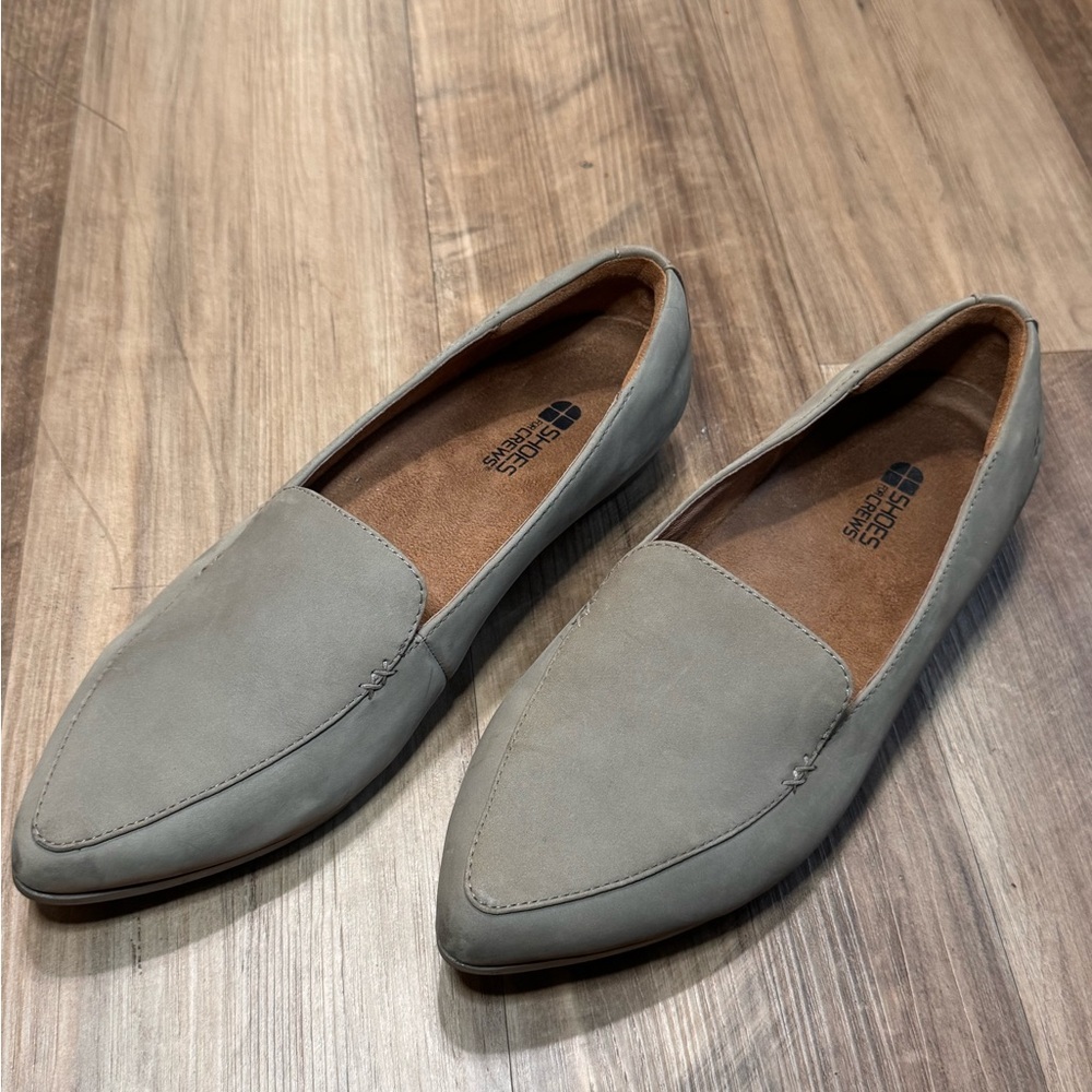 Non Slip Shoes For Crews Women’s Gray Loafers for Work,